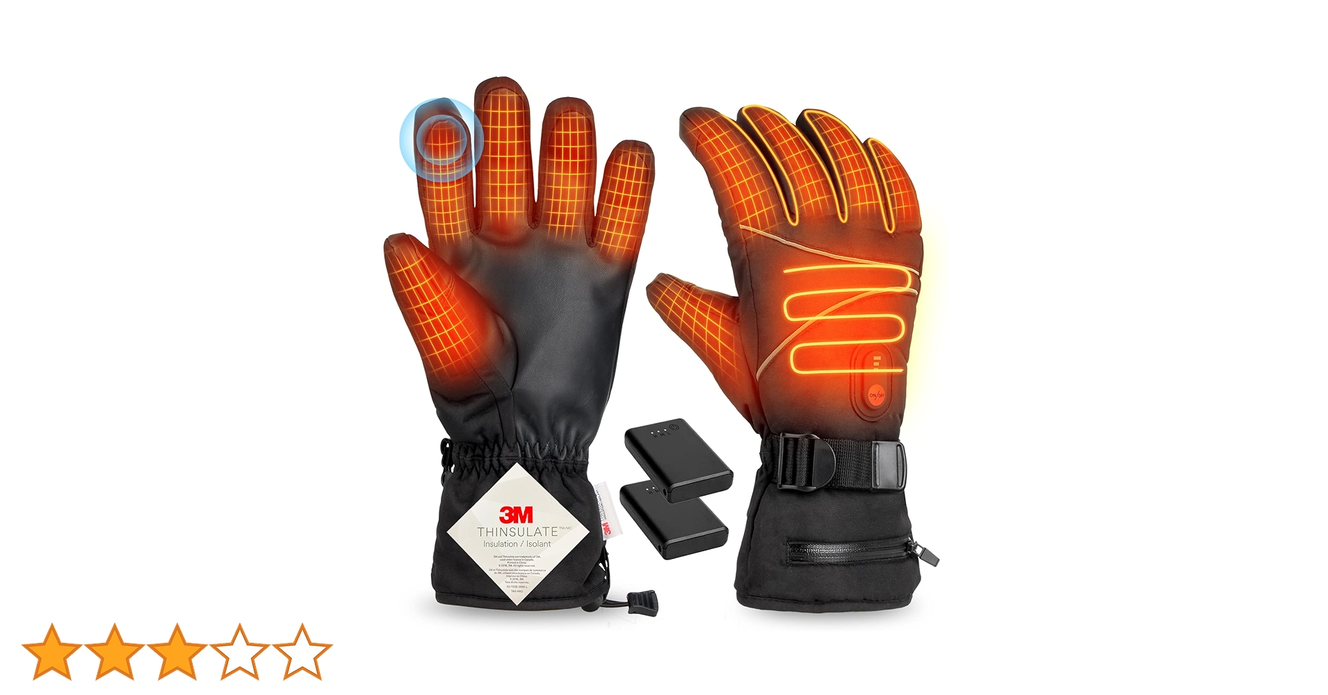 Amazon.co.jp: 電熱グローブ 電熱手袋 【5000mAhバッテリー付き & 3M